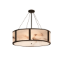 Justice Design Group Tribeca 8 Light 48" Wide Drum Chandelier Dark Bronze