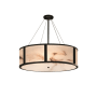 Justice Design Group Tribeca 8 Light 48" Wide Drum Chandelier Matte Black