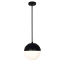 Justice Design Group Fusion 10" Wide Mini Pendant Matte Black