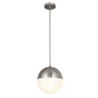 Justice Design Group Fusion 10" Wide Mini Pendant Brushed Nickel