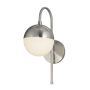 Justice Design Group Fusion 16" Tall Bathroom Sconce Brushed Nickel