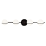 Justice Design Group Centric 4 Light 32" Wide Vanity Light Matte Black