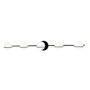 Justice Design Group Centric 5 Light 41" Wide Vanity Light Matte Black