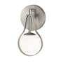 Justice Design Group Fusion 10" Tall ADA Bathroom Sconce Brushed Nickel