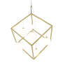 Justice Design Group Pixie 6 Light 22" Wide Chandelier Brushed Brass