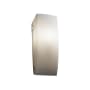 Justice Design Group Fusion 5.5" Finials ADA LED Wall Sconce Polished Chrome