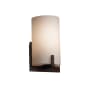 Justice Design Group Fusion 5.5" Century 1 Light LED ADA Compliant Wall Sconce Dark Bronze