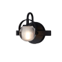 Justice Design Group Conduit 7" Tall Bathroom Sconce Matte Black