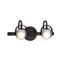 Justice Design Group Conduit 2 Light 16" Wide Bathroom Vanity Light Matte Black