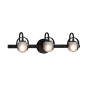 Justice Design Group Conduit 3 Light 24" Wide Bathroom Vanity Light Matte Black