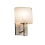 Justice Design Group Fusion 6.5" Union 1 Light LED Wall Sconce Brushed Nickel
