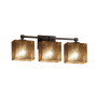 Justice Design Group Fusion 23.5" Tetra 3 Light Vanity Light Dark Bronze