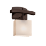 Justice Design Group Fusion 9" Archway 1 Light ADA Compliant Wall Sconce Dark Bronze