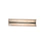 Justice Design Group Fusion 21" ADA Approved LED Contour Bath Bar Brushed Nickel