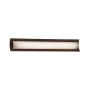Justice Design Group Fusion 30" ADA Approved LED Lineate Bath Bar Dark Bronze