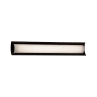 Justice Design Group Fusion 30" ADA Approved LED Lineate Bath Bar Matte Black