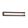 Justice Design Group Fusion 30" ADA Approved LED Lineate Bath Bar Dark Bronze