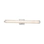 Justice Design Group Fusion Single Light 30-1/2" Wide Integrated 3000K LED Bath Bar with Woven Artisan Glass Shade - ADA Compliant Brushed Nickel