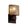 Justice Design Group Fusion 6.5" Aero 1 Light ADA Wall Sconce Dark Bronze