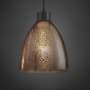 Justice Design Group Fusion 1 Light Full Sized Pendant with Rigid Stem Kit and Short Tapered Cylindrical Shade Dark Bronze