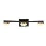 Justice Design Group Fusion 3 Light 24" Wide LED Bathroom Vanity Light Matte Black / Brass