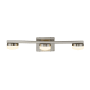 Justice Design Group Fusion 3 Light 24" Wide LED Bathroom Vanity Light Brushed Nickel