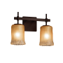 Justice Design Group Veneto Luce 13.5" Union 2 Light Vanity Light Dark Bronze