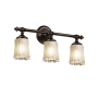 Justice Design Group Veneto Luce 4.5" Cylinder Bathroom Vanity Light Dark Bronze