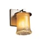 Justice Design Group Veneto Luce 4.5" Cylinder Bathroom Wall Sconce Brushed Nickel