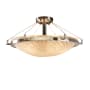 Justice Design Group Veneto Luce Collection 27" Round Semi-Flush Ceiling Fixture Brushed Nickel