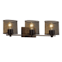 Justice Design Group Wire Mesh 3 Light 27" Wide Bathroom Vanity Light Dark Bronze