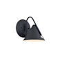 Justice Design Group Zag 8" Tall Wall Sconce Textured Matte Black