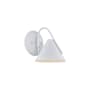 Justice Design Group Zag 8" Tall Wall Sconce White
