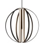 Justice Design Group Liv 4 Light 36" Wide LED Globe Chandelier - Bulb Included Matte Black