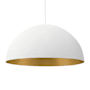 Justice Design Group Elias 6 Light 32" Wide Pendant Matte White / Champagne Gold