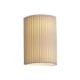Justice Design Group Small Cylinder Open Top and Bottom Wall Sconce from the Porcelina Collection Pleated