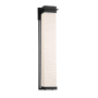 Justice Design Group Porcelina Single Light 36" Tall LED Outdoor Wall Sconce with Faux Porcelain Resin Rectangular Shade Matte Black
