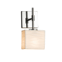 Justice Design Group Porcelina 5.5" Union 1 Light LED ADA Compliant Wall Sconce Polished Chrome