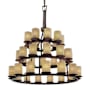 Justice Design Group Limoges 42" Wide Ring Chandelier Dark Bronze