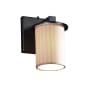 Justice Design Group Limoges 5" Bathroom Sconce Matte Black