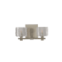 Kalco Clearwater 2 Light 14" Wide ADA Bathroom Vanity Light Satin Nickel