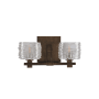 Kalco Clearwater 2 Light 14" Wide ADA Bathroom Vanity Light Vintage Bronze