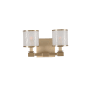 Kalco Destin 2 Light 12" Wide Bathroom Vanity Light Brushed Bronze