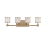 Kalco Destin 4 Light 27" Wide Bathroom Vanity Light Brushed Bronze