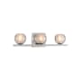 Kalco Corona 3 Light 19" Wide LED Bathroom Vanity Light Chrome