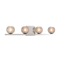 Kalco Corona 4 Light 26" Wide LED Bathroom Vanity Light Chrome