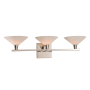 Kalco Galvaston 3 Light 23" Wide LED Bathroom Vanity Light Polished Nickel