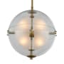 Kalco Sussex 4 Light 14" Wide LED Pendant Winter Brass