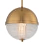 Kalco Portland 10" Wide LED Pendant Winter Brass