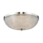 Kalco Portland 16" Wide LED Flush Mount Bowl Ceiling Fixture Polished Nickel
